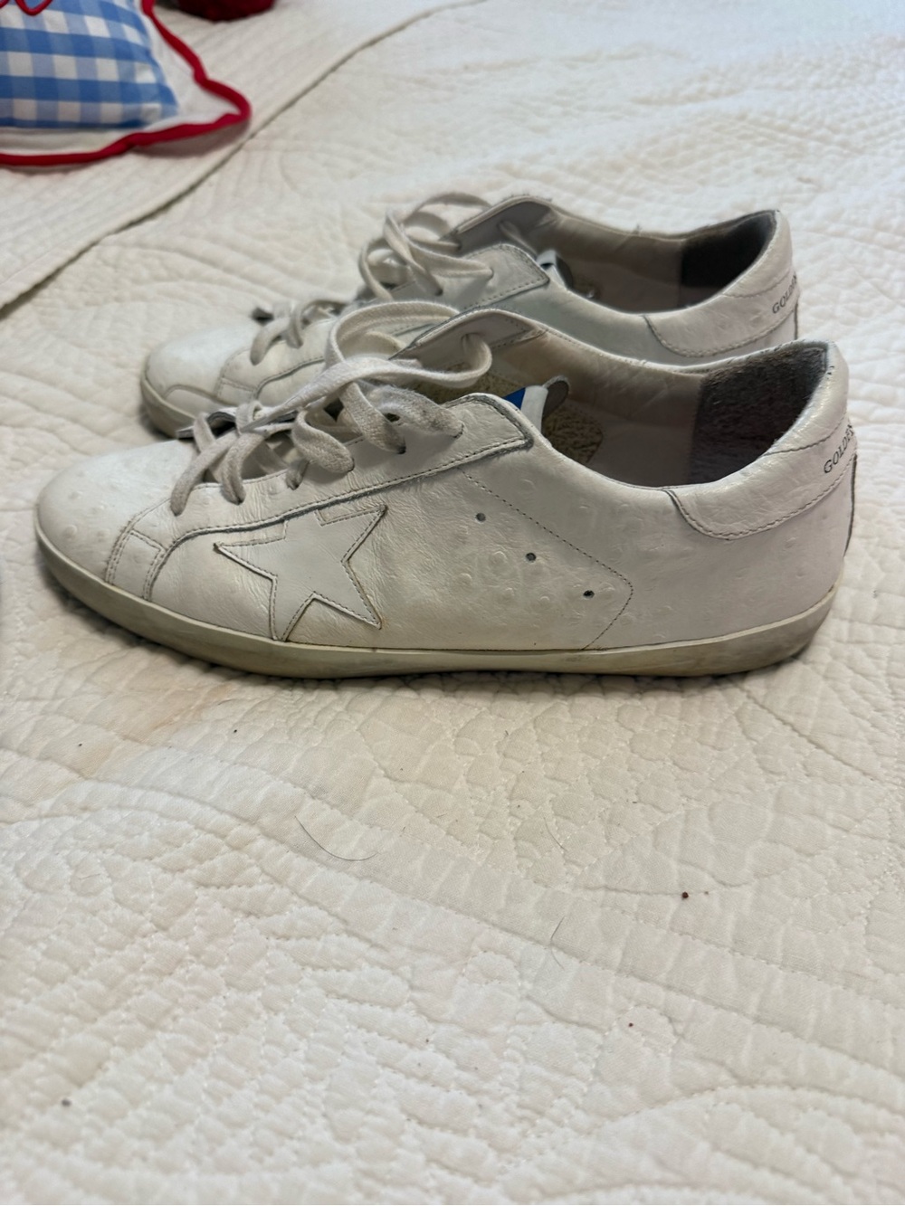 Golden Goose ostrich stamped superstar Sneakers size 41